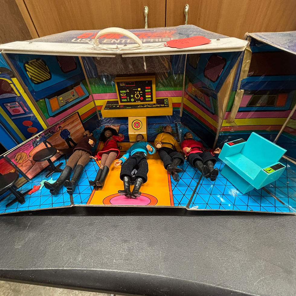 Thumbnail: Vintage Mego Star Trek USS Enterprise Action Playset and Figures