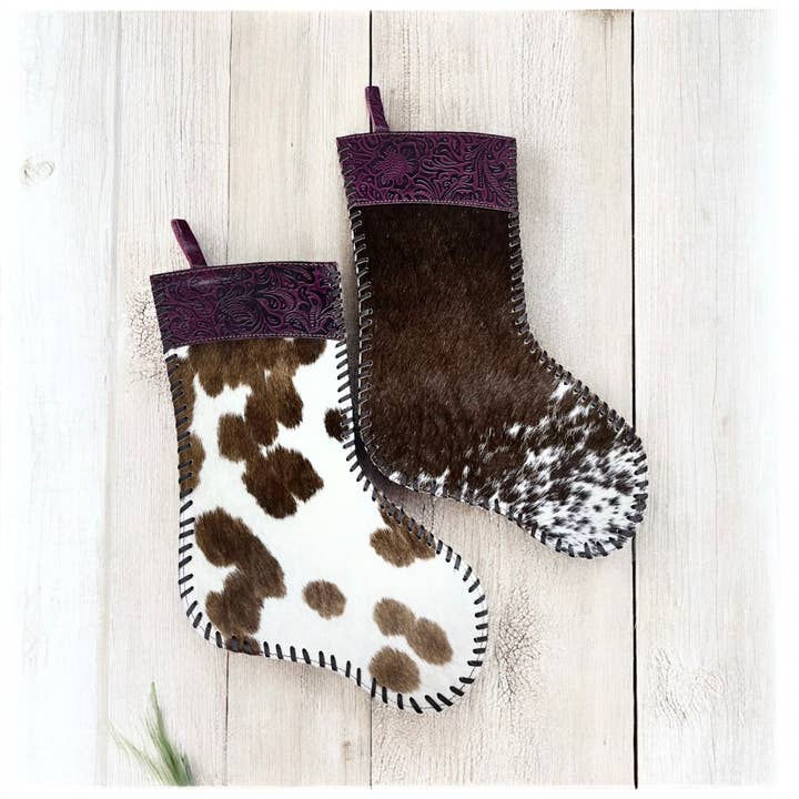 Cowhide Xmas Stocking - Brendale