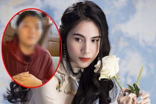 Thủy Tiên bắt người phụ nữ phải trả lại tiền đã ăn chặn từ người dân nghèo /// Ảnh: FBNV