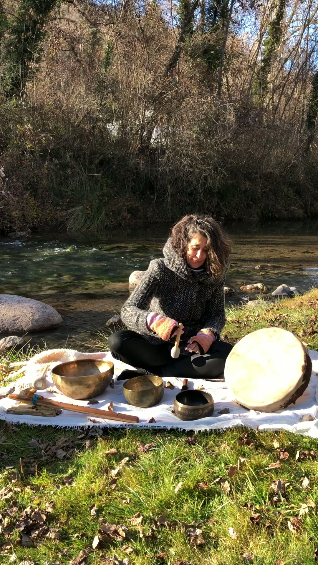 Shamanic drum and nature resonance sound journey video preview