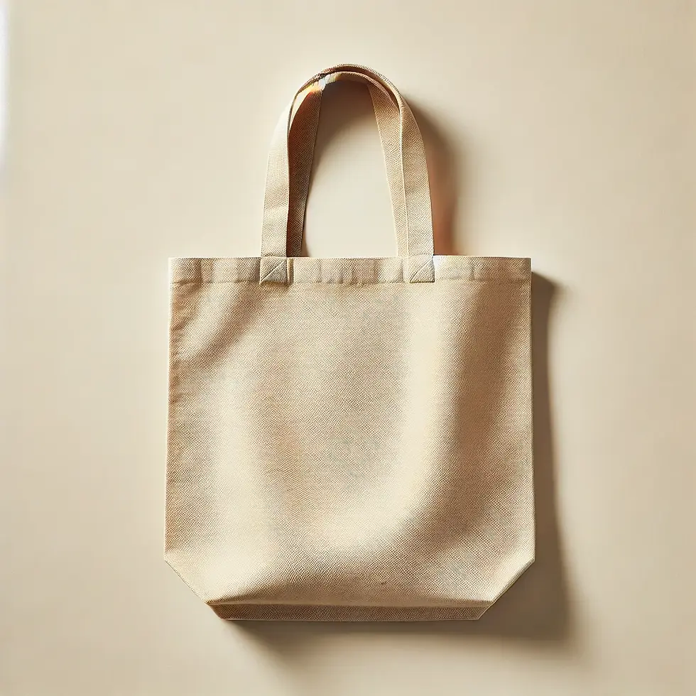 Sac en toile biologique réutilisable et lavable, parfait pour les courses et pour remplacer les sacs en plastique.