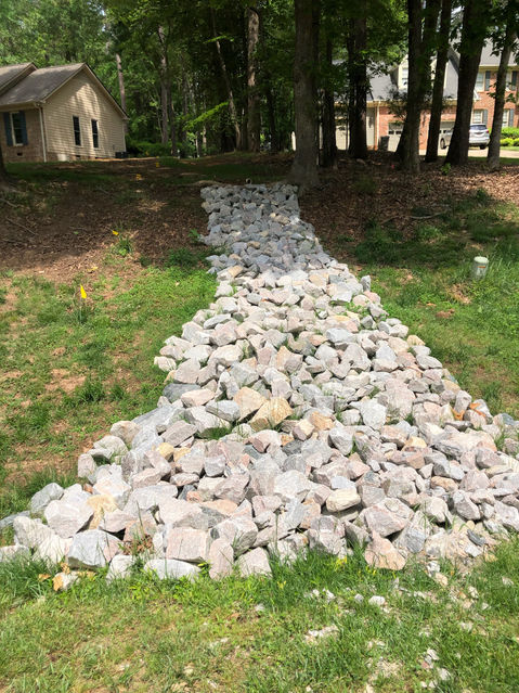 Armored Channel and Dry Creek Bed
