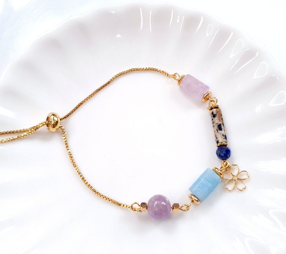 Thumbnail: Blue Violet  Slider Bracelet