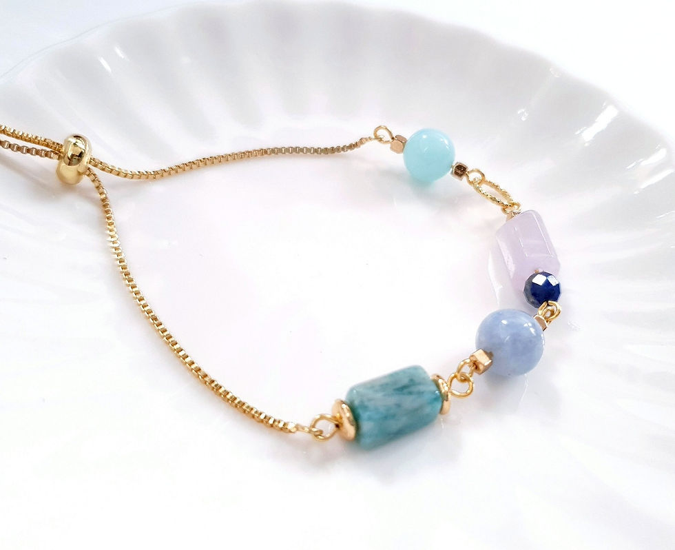Thumbnail: Blue Lullaby Slider Bracelet