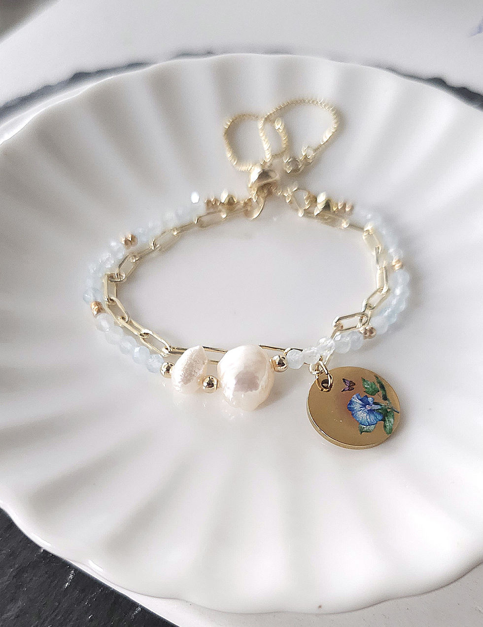 Thumbnail: September - MORNING GLORY Birth Flower Charms/Pendants