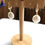 Thumbnail: Keshi Pearls donut earrings with gold plated hoop ear posts
