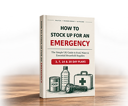 How to Stock for an emergecy UK Preparednes book