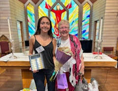 Sofia Caspino and Rev. Kathie Clark