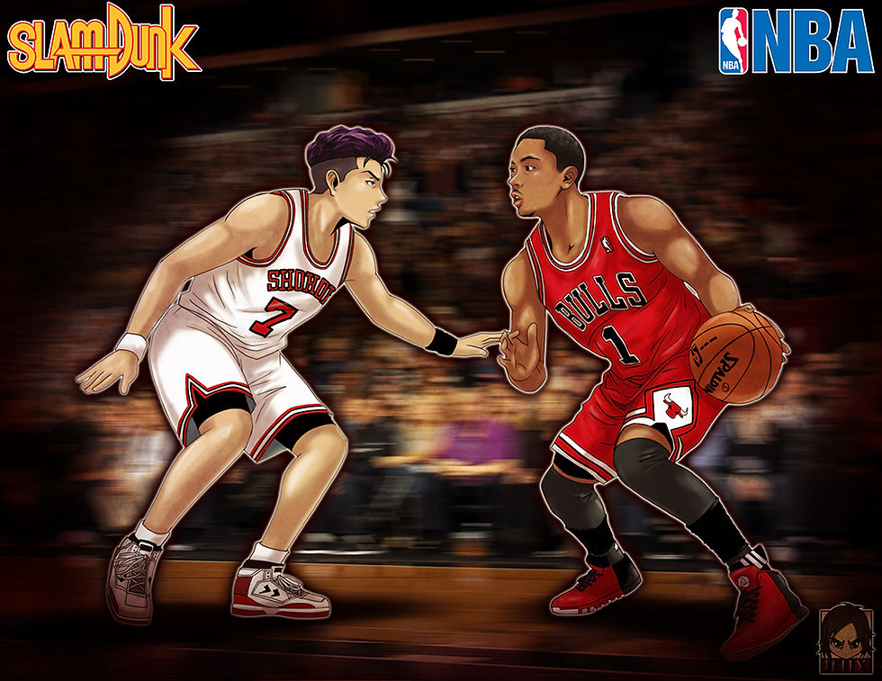 Slamdunk Miyagi vs NBA Rose