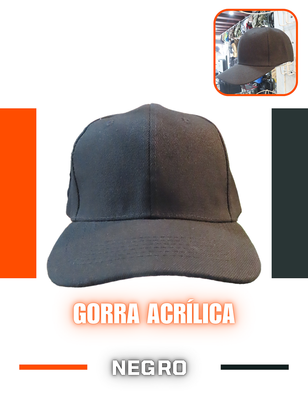 Gorra acrílica