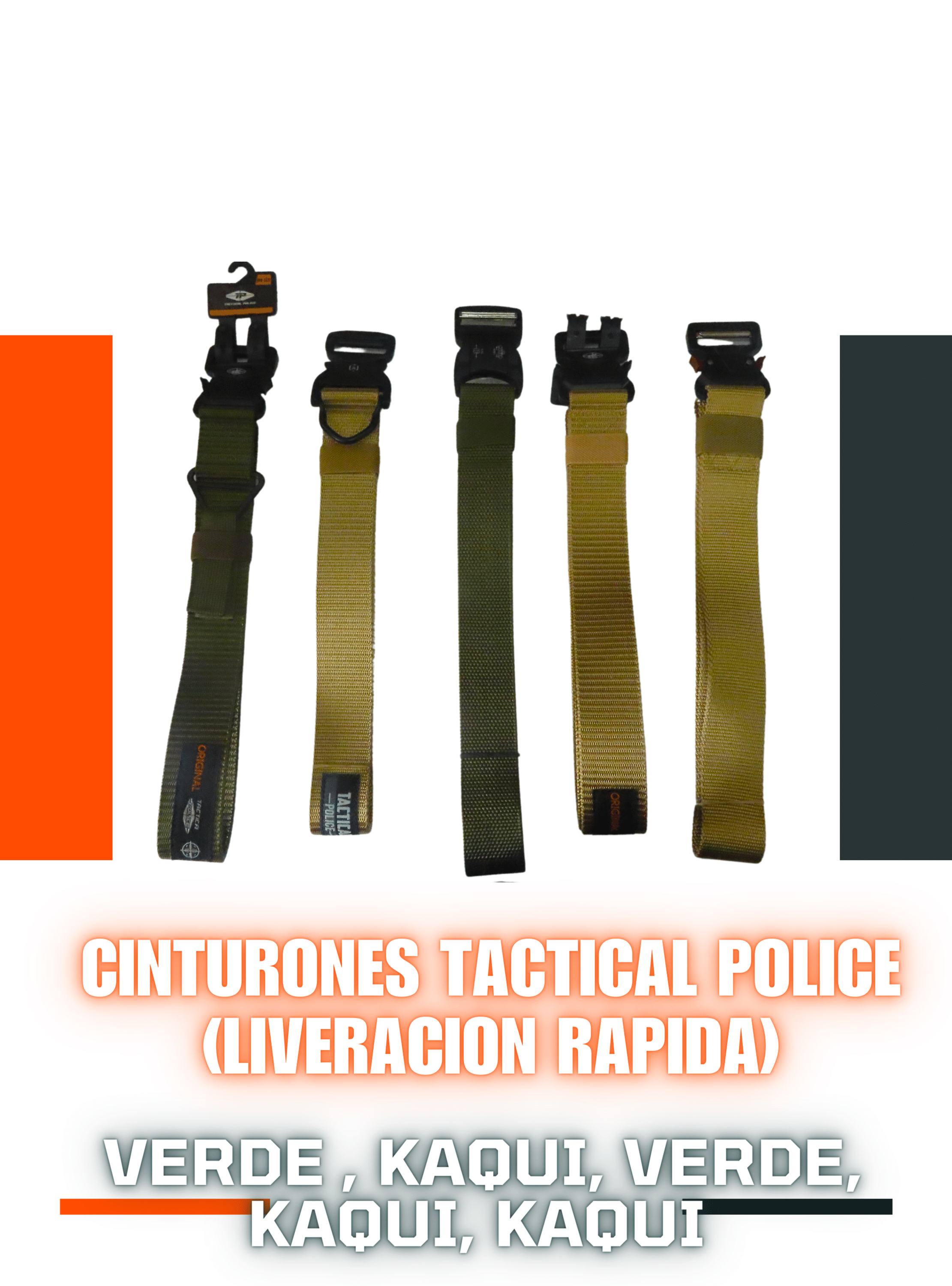 Cinturones TACTICAL POLICE y GJP