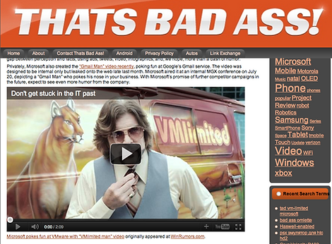 Press coverage for humorous Microsoft Cloud video.