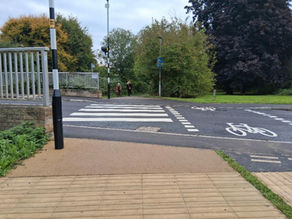 Ashley Road 'parallel' crossing - lines redrawn