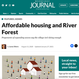 Affordable housing and River Forest