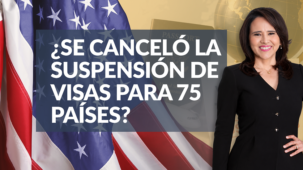 ¿Cancelan la pausa de visas para 75 países?