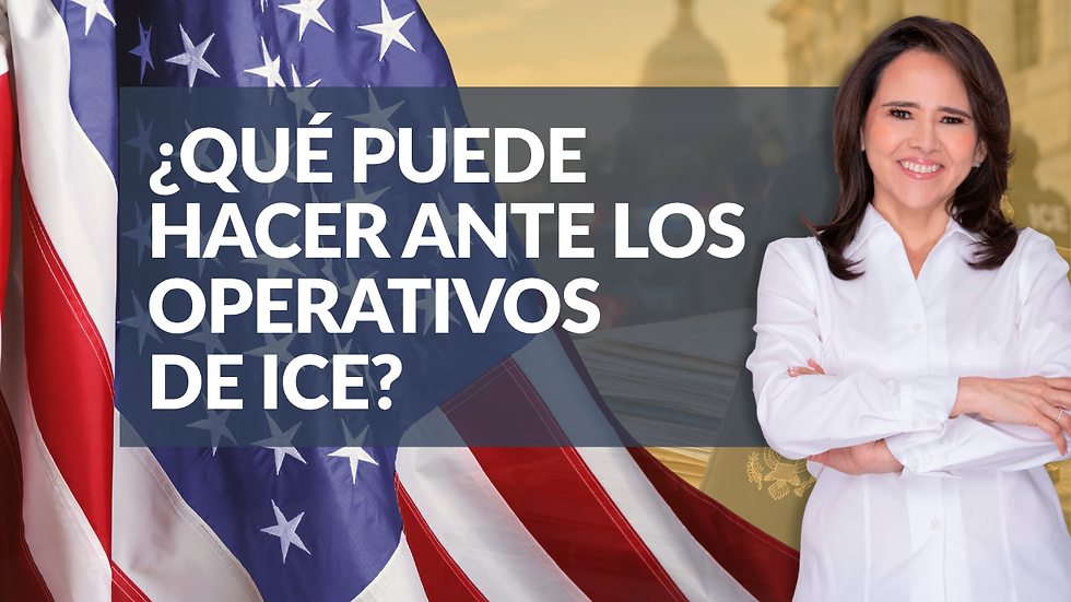 ¿Qué puede hacer ante los operativos de ICE?
