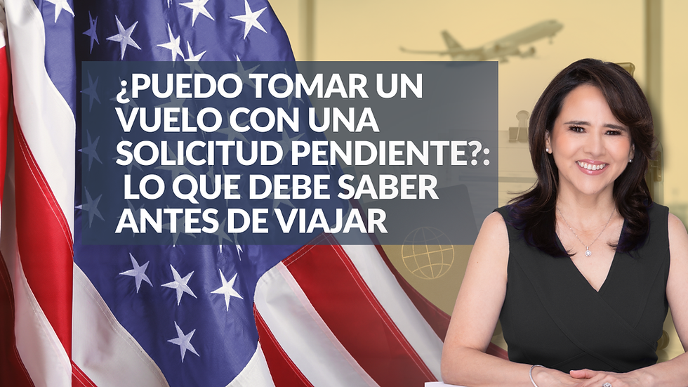 ¿Puedo tomar un vuelo con una solicitud pendiente? Lo que debe saber antes de viajar