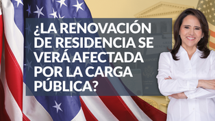 ¿La renovación de residencia se verá afectada por la carga pública?