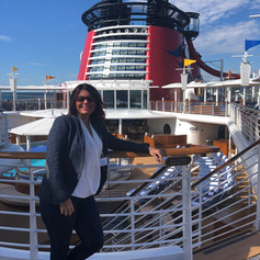 On board Disney Cruise Ship in Dover
