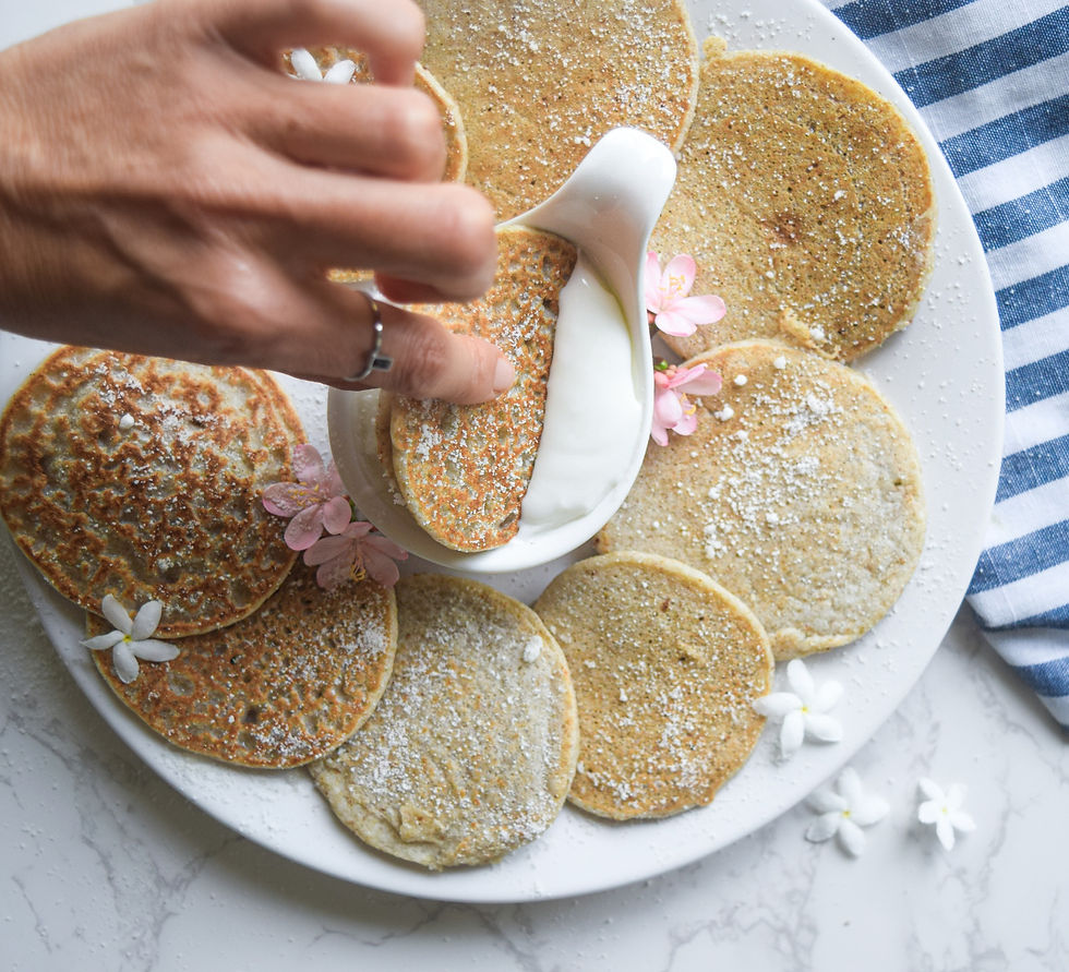These simple and sweet buckwheat pancakes are light and fluffy to perfection. They are vegan and gluten-free, supporting a healthy lifestyle. Pair a stack with coconut yogurt dipping sauce for a delicious sweet-salty combination! These plant-based pancakes are packed full of nutrients to keep you feeling full and satisfied throughout your day!