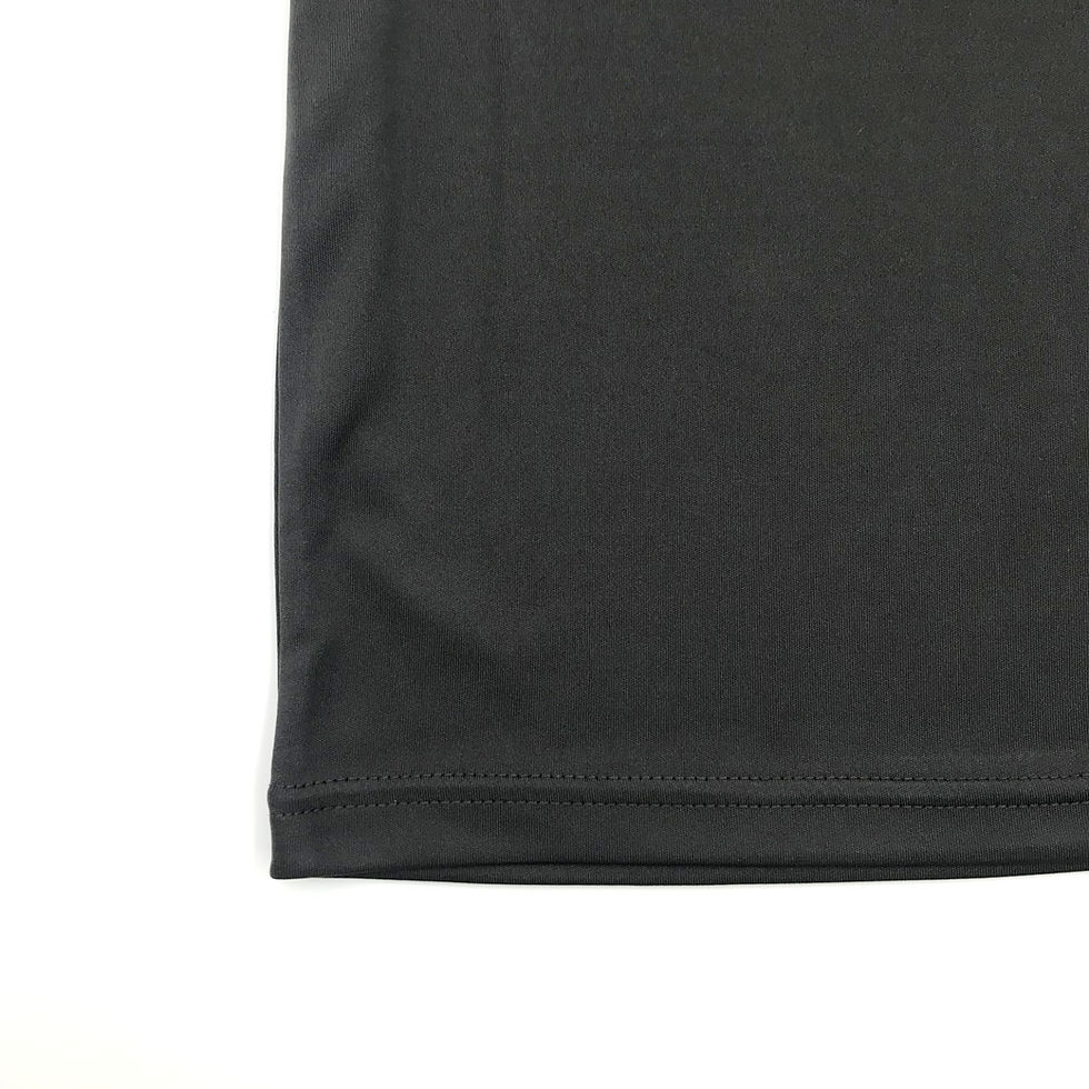 サムネイル： ミース 半袖 ゲーム・プラクティスシャツ（DRY 4.4oz UVカットスムース生地）meathロゴ刺繍／スモーキーブラック／各サイズ（男女兼用）