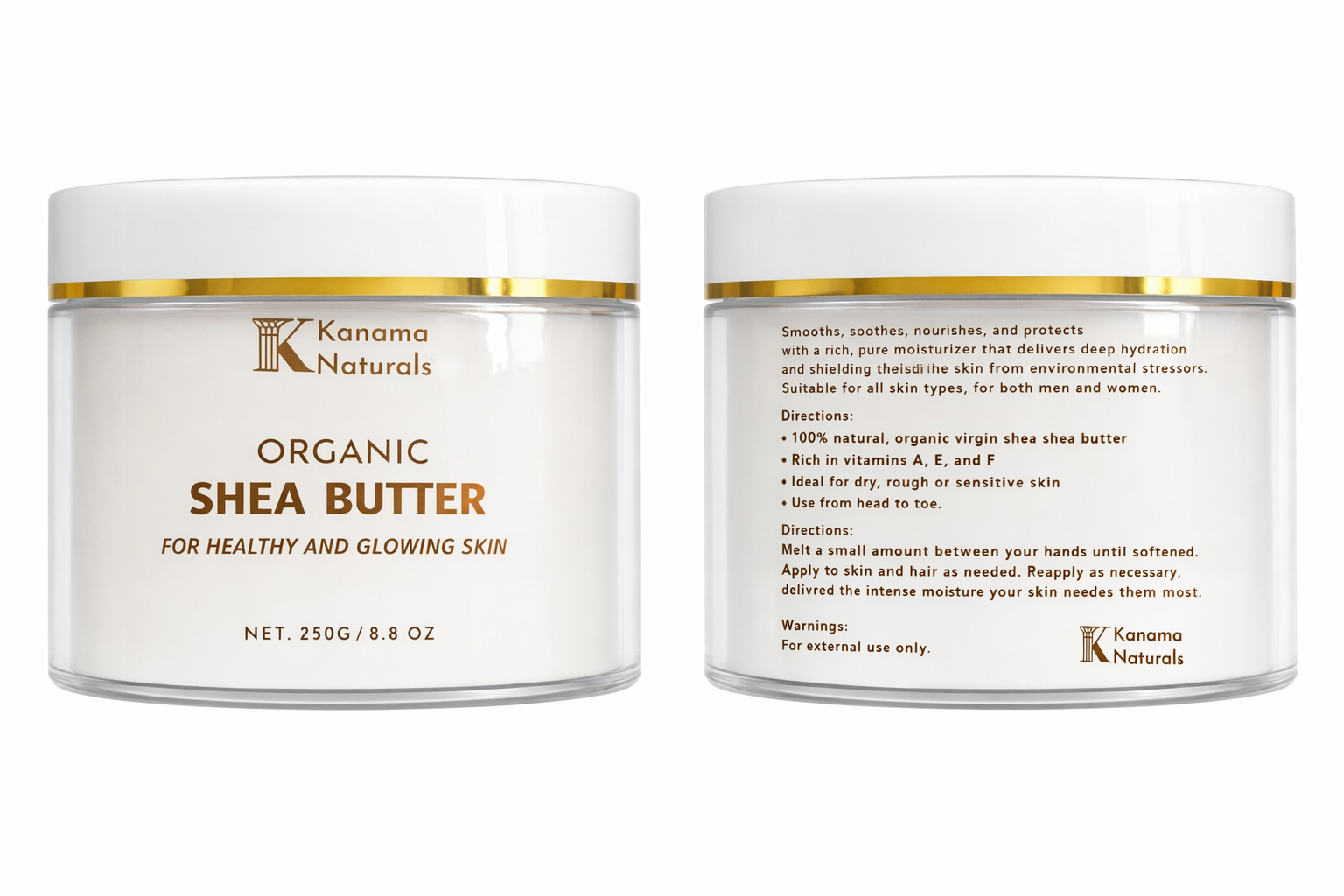 KANAMA NATURALS Pure African Shea Butter