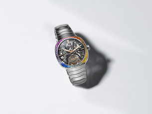 Streamliner Tourbillon Skeleton Rainbow: A Arte do Turbilhão encontra o Brilho das Safiras