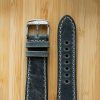 Thumbnail: Rustic Handmade All-Stitched Gray Belt