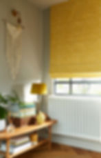 Arena roman calypso blinds in mustard