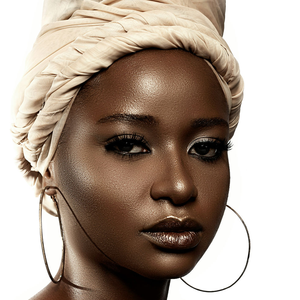 Black modest woman