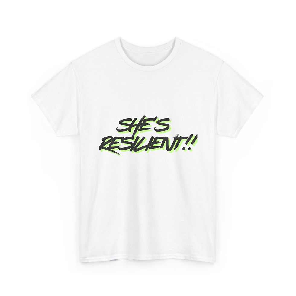 Thumbnail: She’s Resilient Tee — Motivational Graphic Women's Empowerment T-Shirt