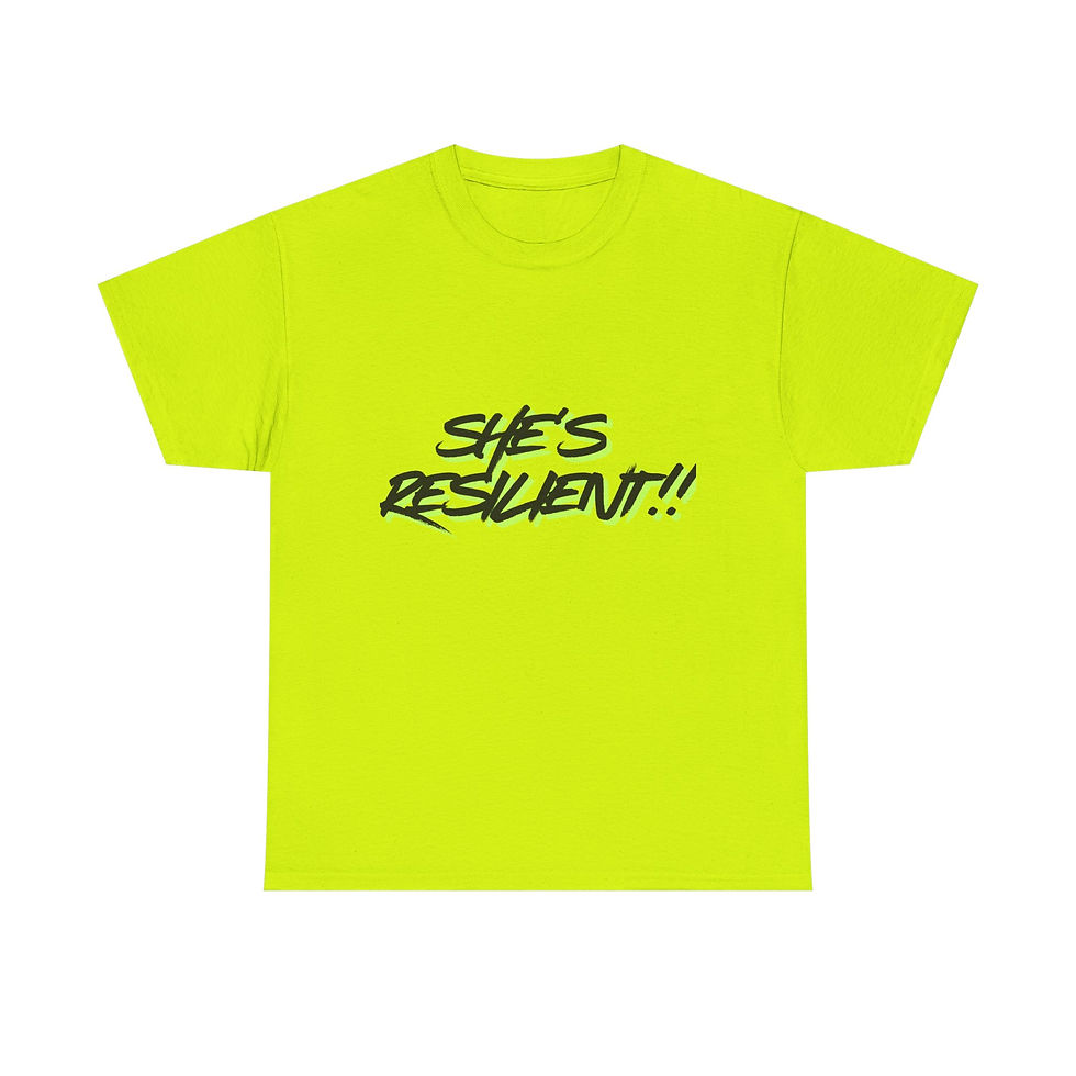Thumbnail: She’s Resilient Tee — Motivational Graphic Women's Empowerment T-Shirt