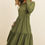 Thumbnail: Solid Long Sleeve Double Layered Ruffle Dress