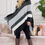 Thumbnail: Hdf2099 - Color Block Fringe Poncho
