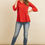 Thumbnail: Solid Bell Sleeve V-Neck Top