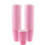 Baby Pink Cups - 355ml Plastic Party Cups