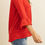 Thumbnail: Solid Bell Sleeve V-Neck Top