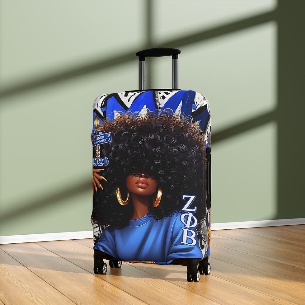 Thumbnail: Pretty in Blue Luggage Cover