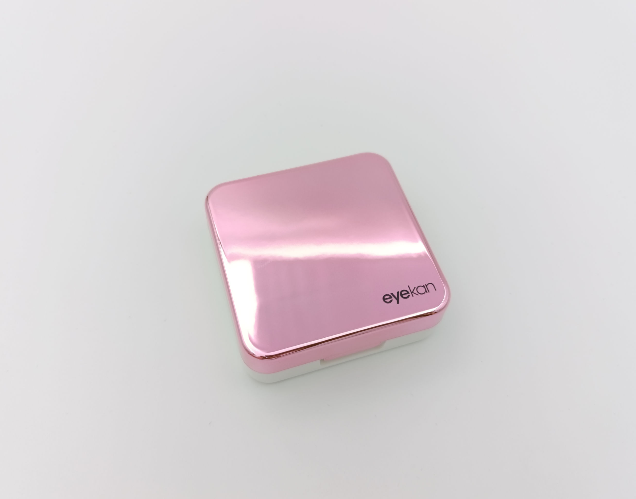 Aynalı Kontakt Lens Kutusu - Seyahat İçin Tam Set (Pembe)