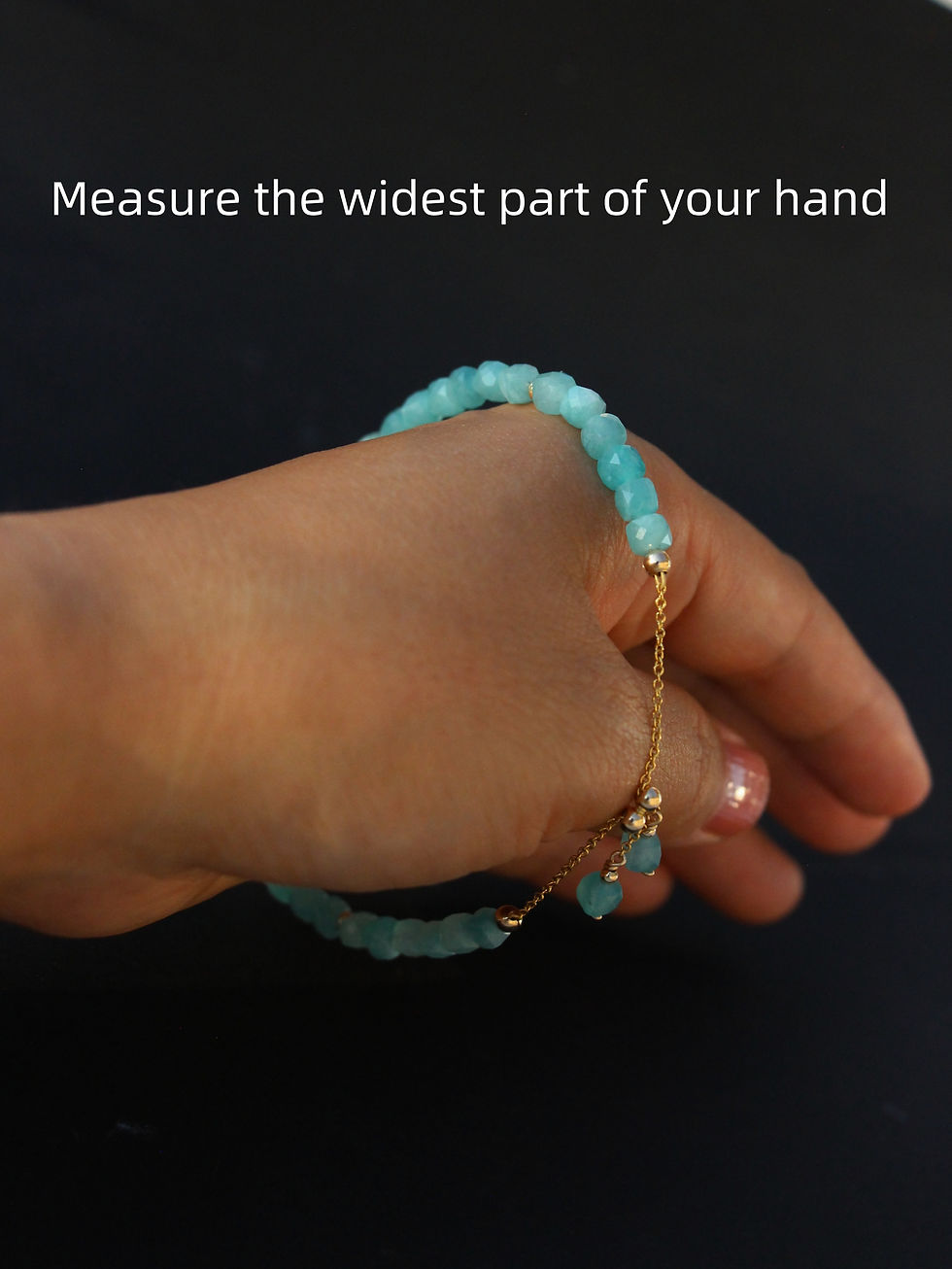 Thumbnail: Custom Amazonite & Chrysoprase Bracelet, Natural Gemstone Stacking Bracelet, Adj