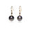 Thumbnail: Natural Tahitian Black Pearl Earrings, 14k Gold Filled Teardrop Drop Earrings