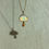 Thumbnail: 18K Gold Mushroom Pendant: Australian Opal & Orange Sapphire