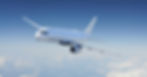 Airplane in the sky.