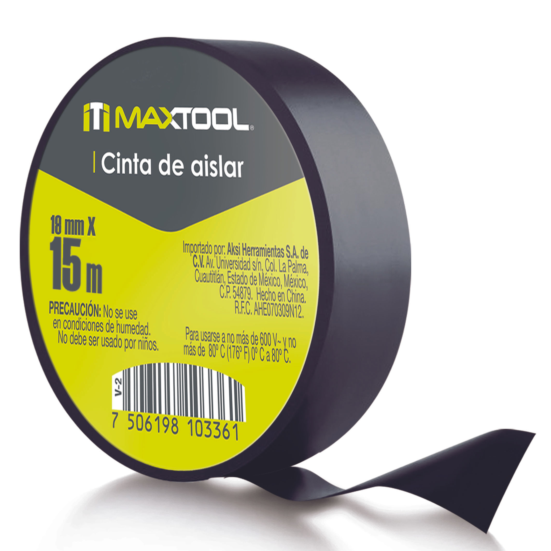 CINTA MAXTOOL 15MTS NEGRA