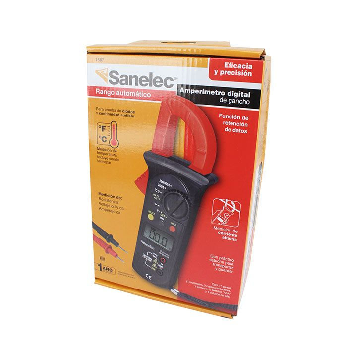 Miniatura: MULTIMETRO SANELEC DIGITAL DE GANCHO