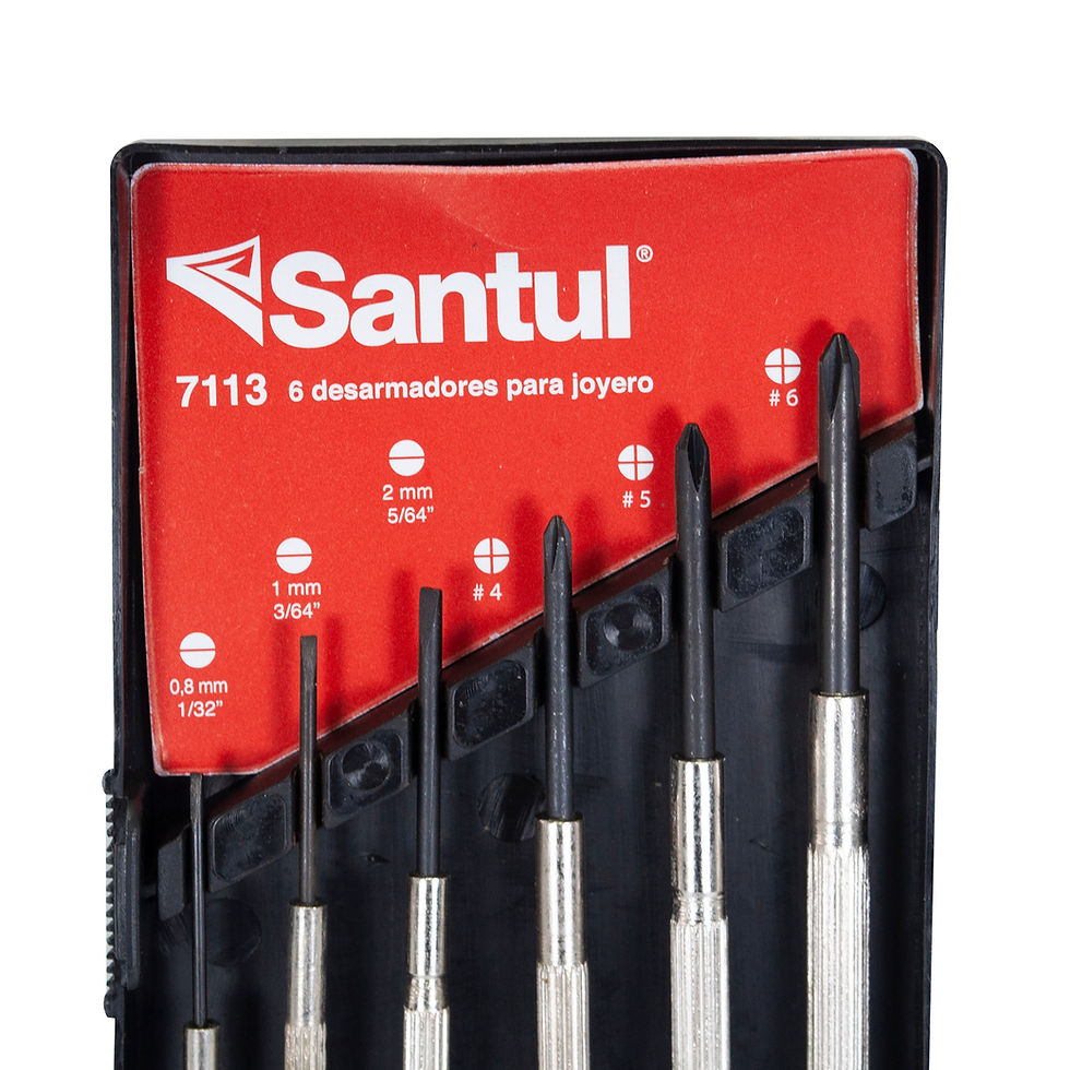 Miniatura: DESARMADOR SANTUL DE JOYERO JUEGO C/6 PZS