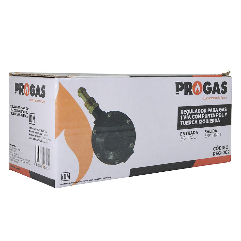 Miniatura: REGULADOR CNX PARA GAS 1 VIA CON P.POL Y TUERCA IZQUIERDA 7