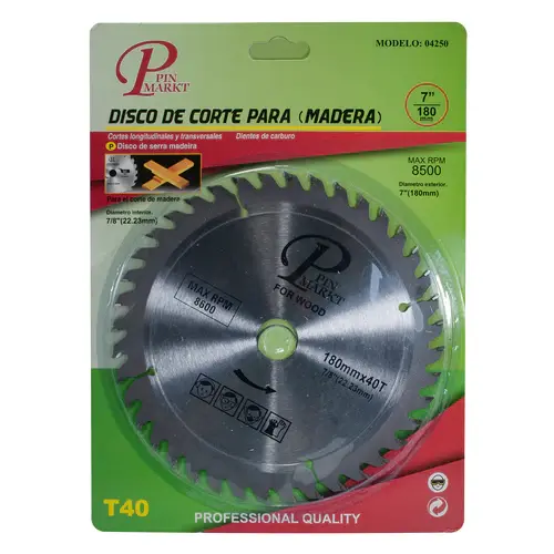 Miniatura: SIERRA CIRCULAR PINMARKT 7"""" 40 DIENTES T31"""