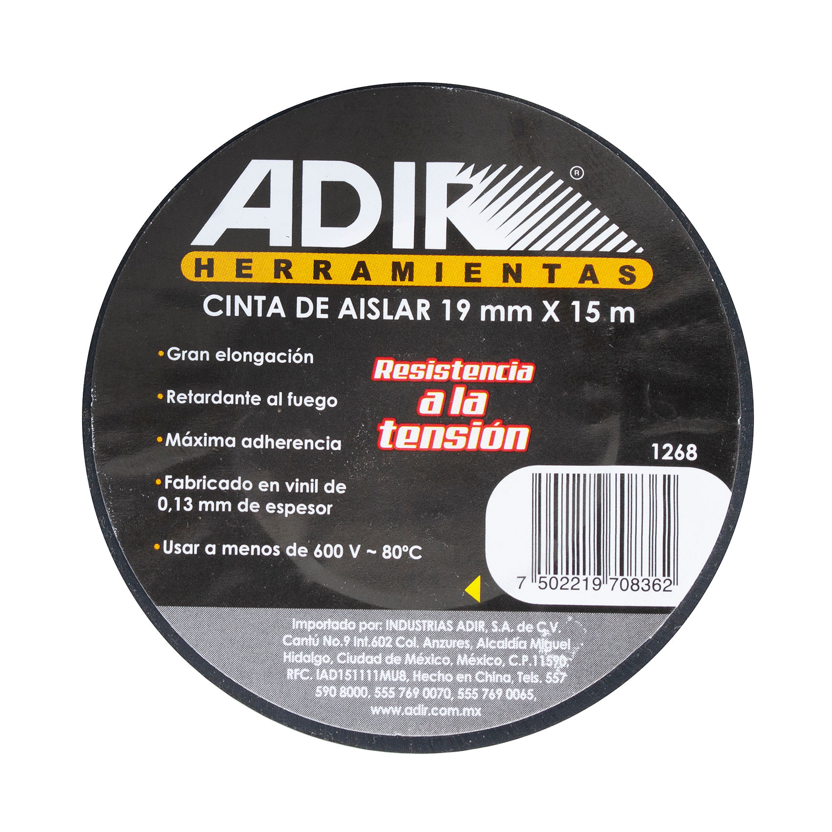 CINTA ADIR DE AISLAR NEGRA