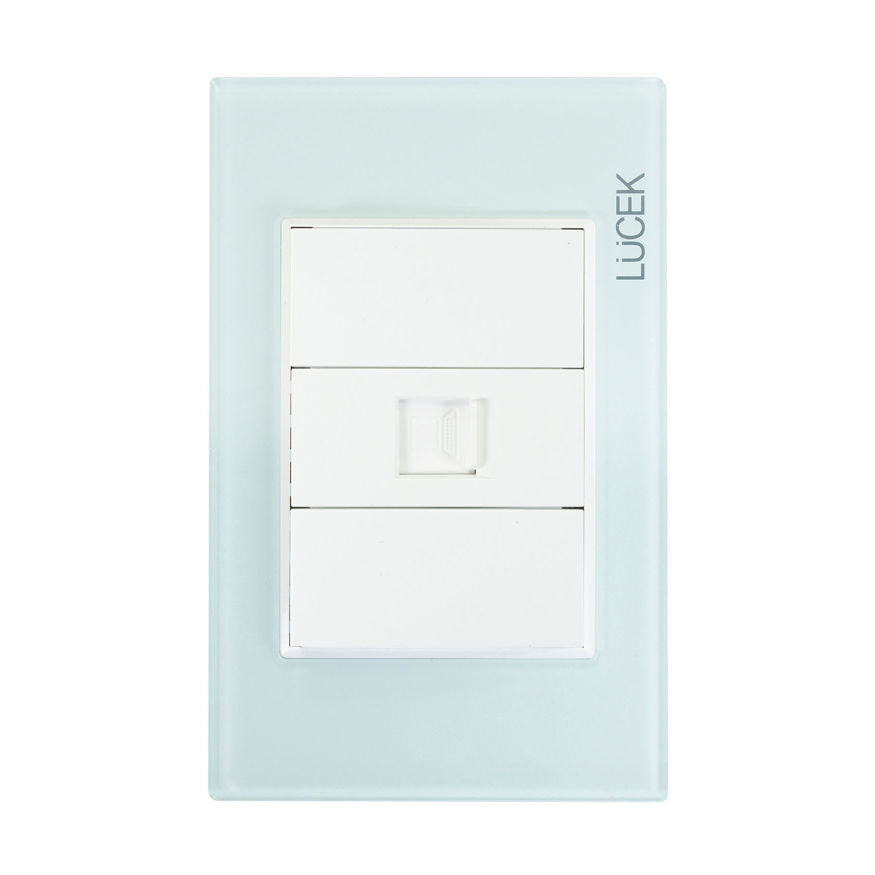 PLACA LUCEK CRYSTAL TOMA TELEFONICA CRYSTAL/BLANCO